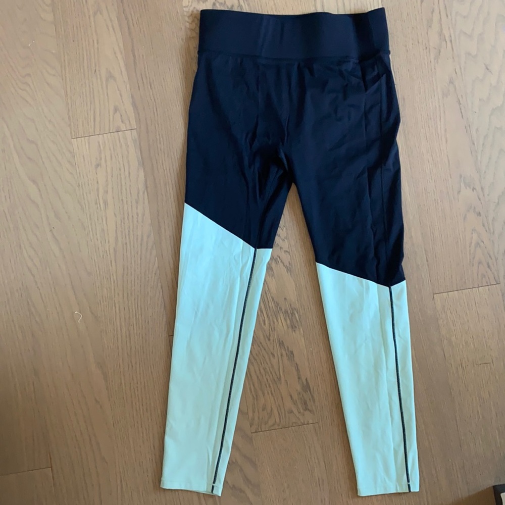 All Access Slash Leggings size L black with mint